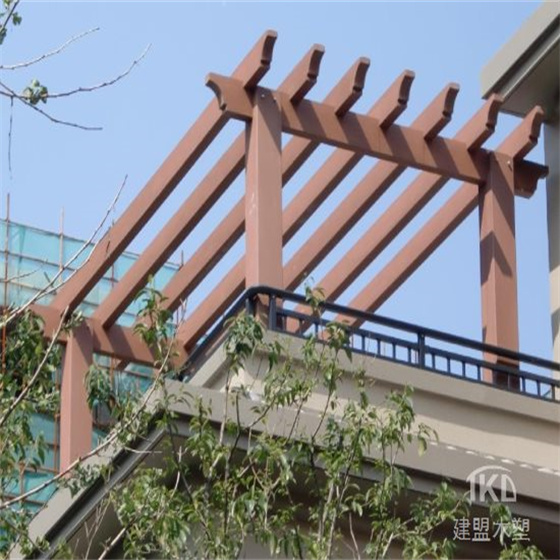 北京屋顶木塑花架